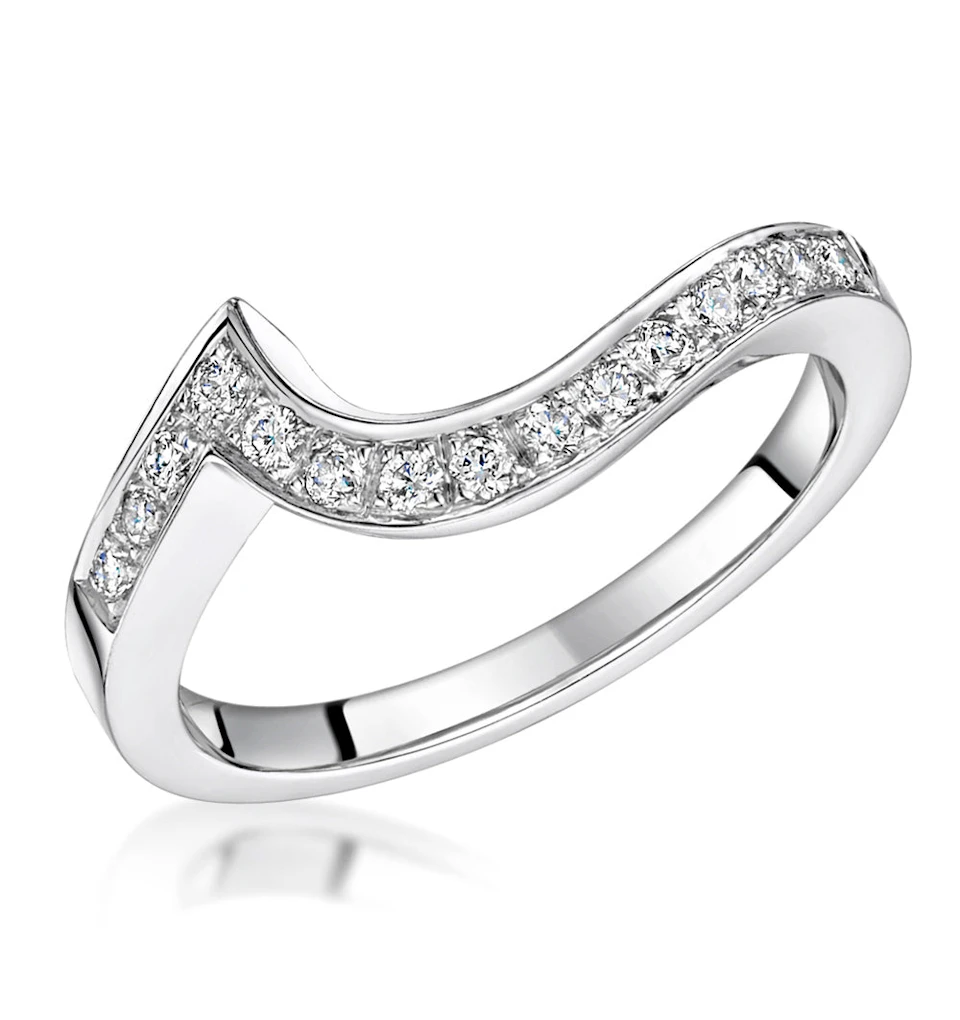 Anais Matching 2.3mm Wedding Band 0.20ct H/Si Diamonds in 18KW Gold