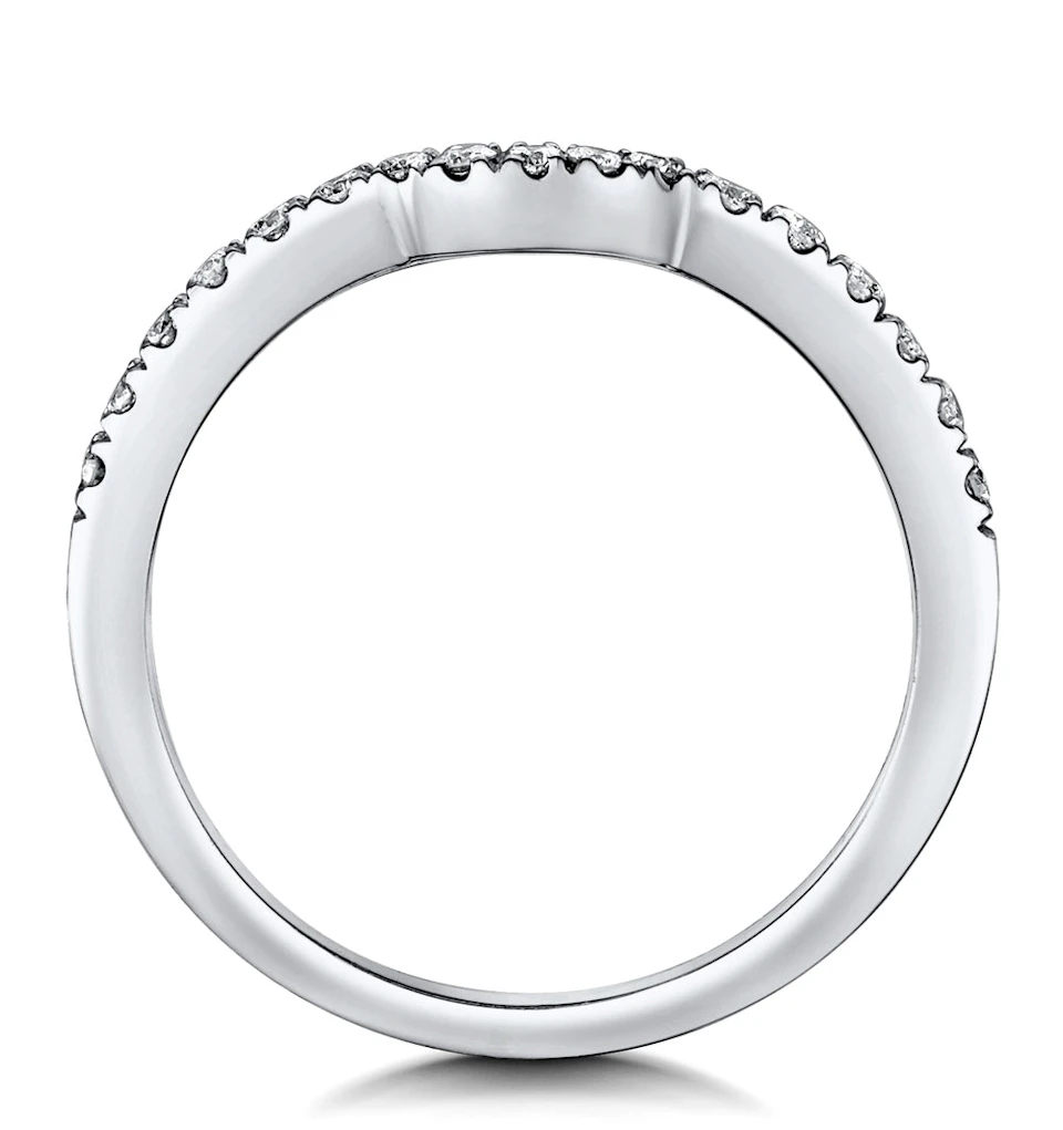 Carly Matching 2mm Wedding Band 0.25ct H/Si Diamonds in 18KW Gold