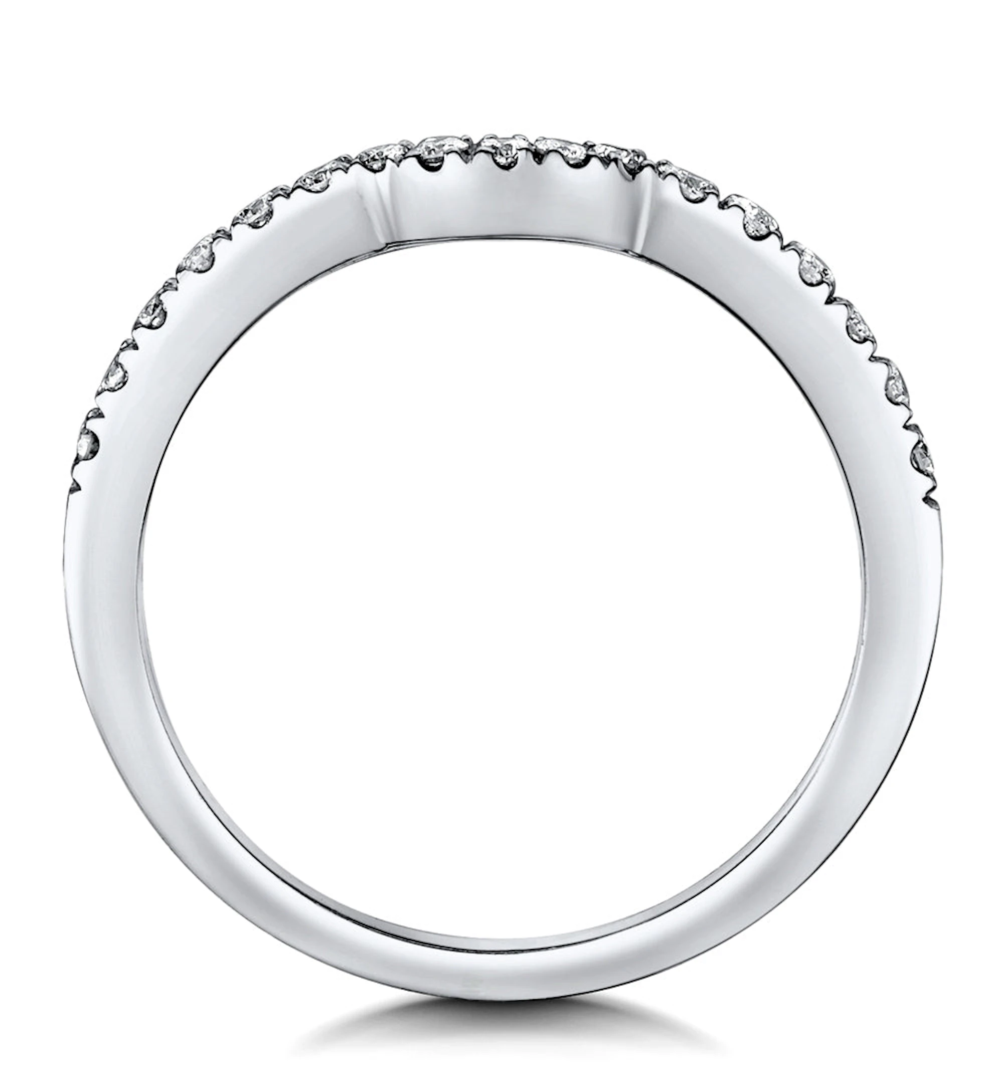 Carly Matching 2mm Wedding Band 0.25ct H/Si Diamonds in 18KW Gold