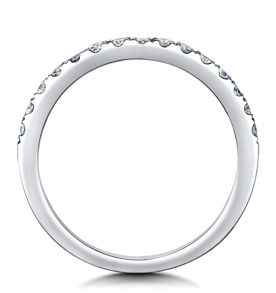 Roxy Matching 2MM Wedding Band 0.36ct H/Si Diamonds in Platinum