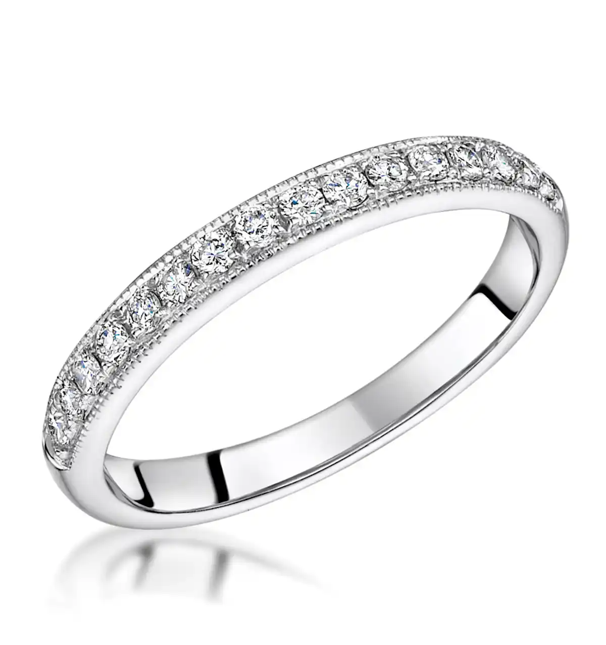 Danielle Matching 2.8mm Wedding Band 0.30ct H/Si Diamonds in Platinum