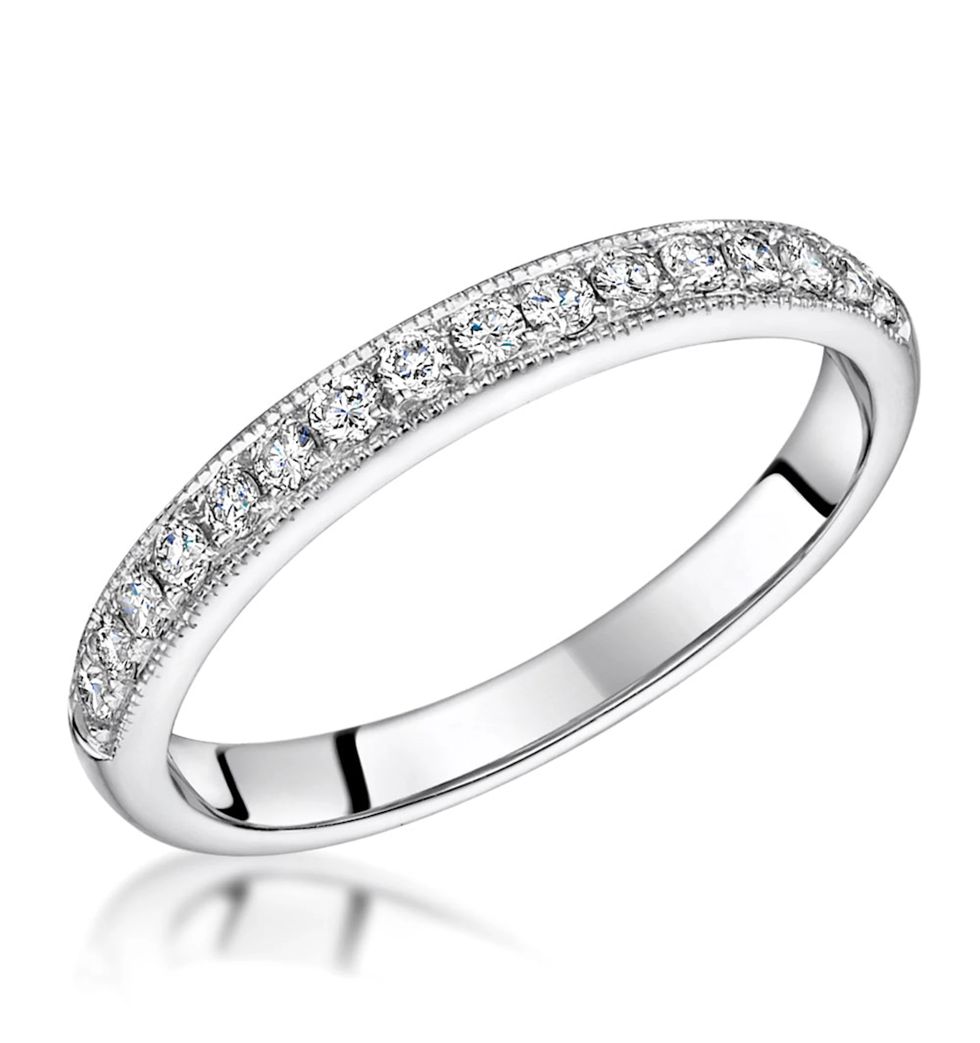 Danielle Matching 2.8mm Wedding Band 0.30ct H/Si Diamonds in Platinum