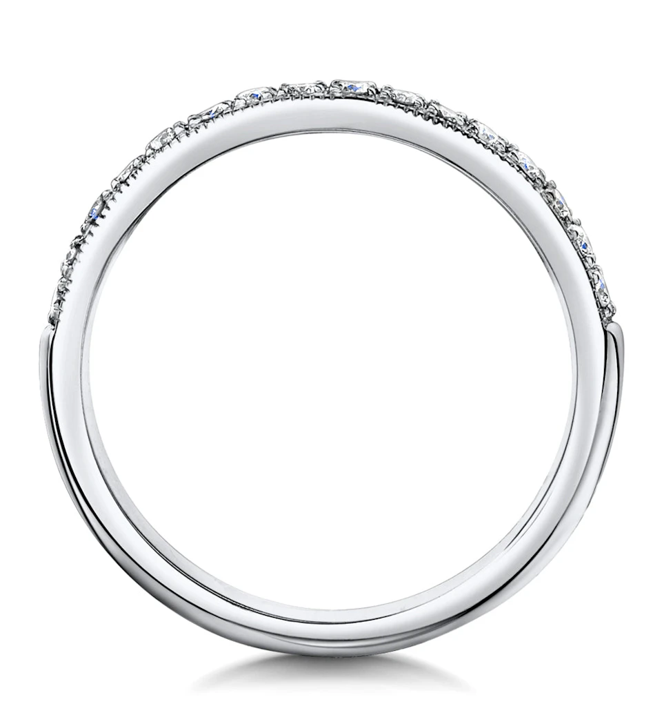 Danielle Matching 2.8mm Wedding Band 0.30ct H/Si Diamonds in Platinum