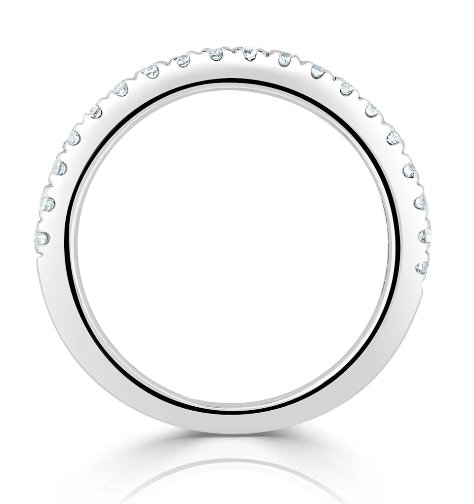 Elizabeth Matching Wedding Band 0.45ct G/Si Diamond in 18K White Gold