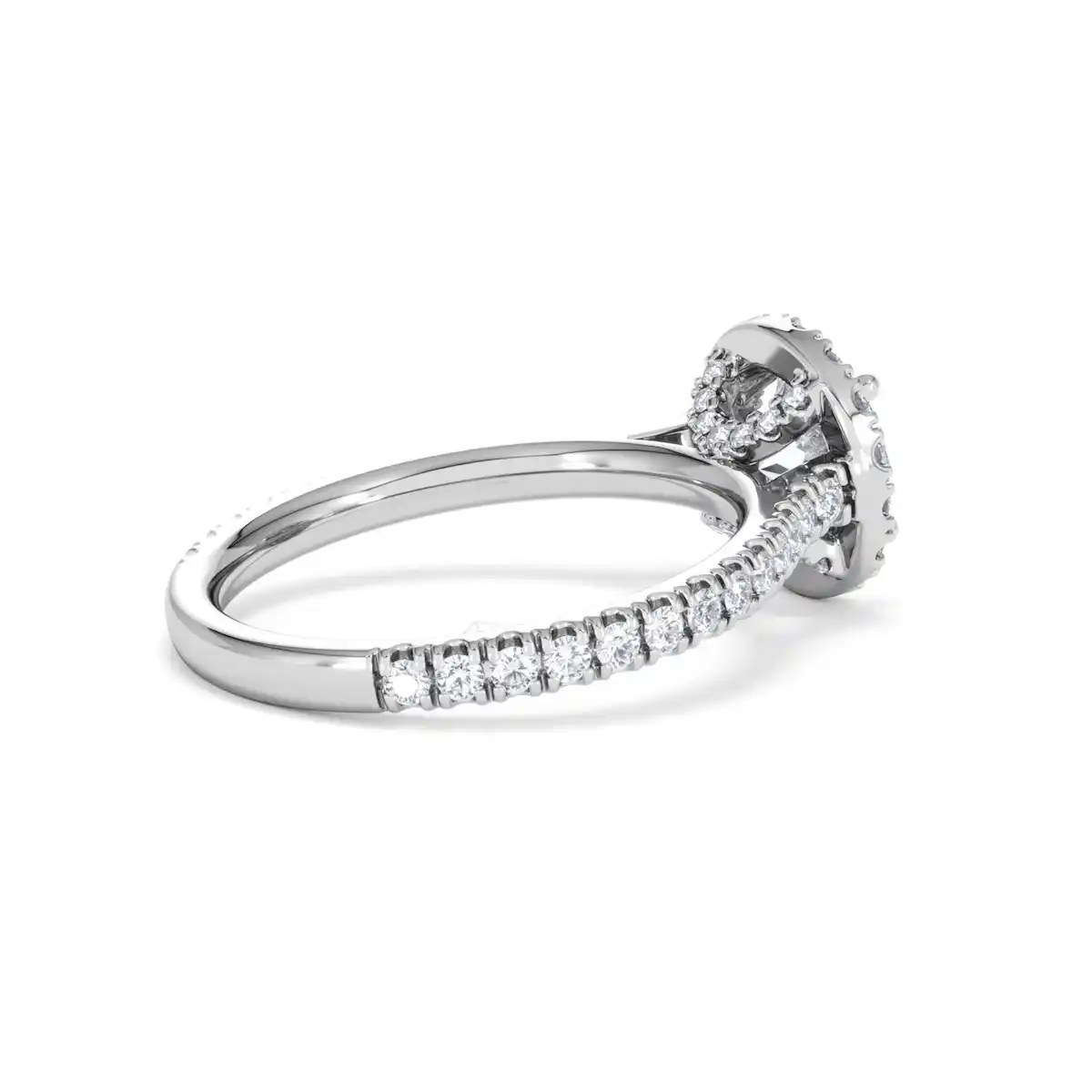 Reina Lab Diamond Halo Engagement Ring in Platinum 1.80ct F/VS1