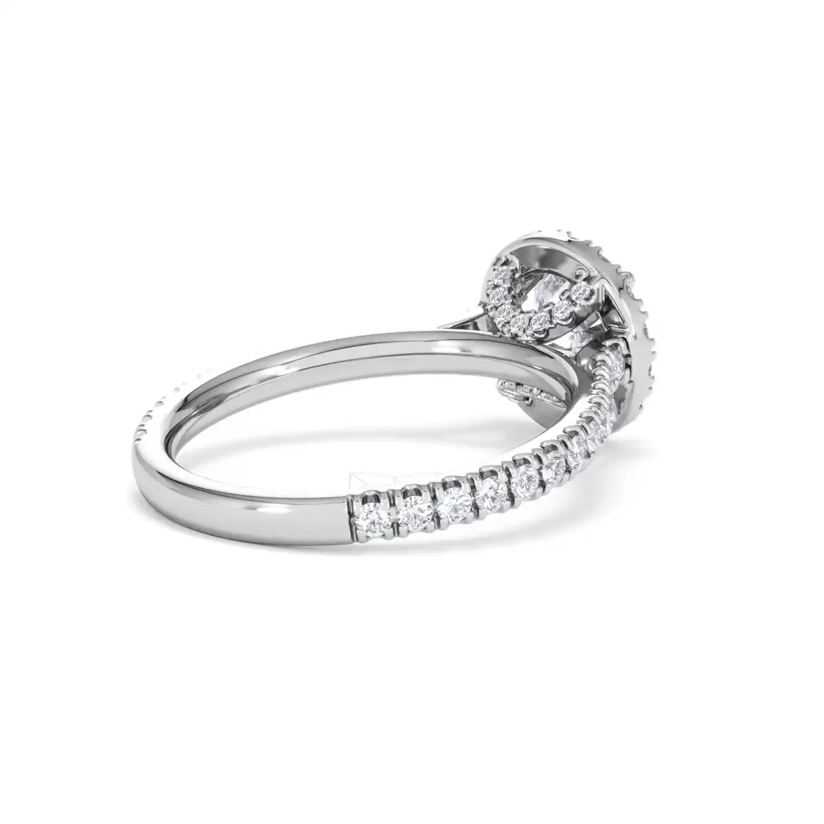 Reina Lab Diamond Halo Engagement Ring in Platinum 1.80ct F/VS1