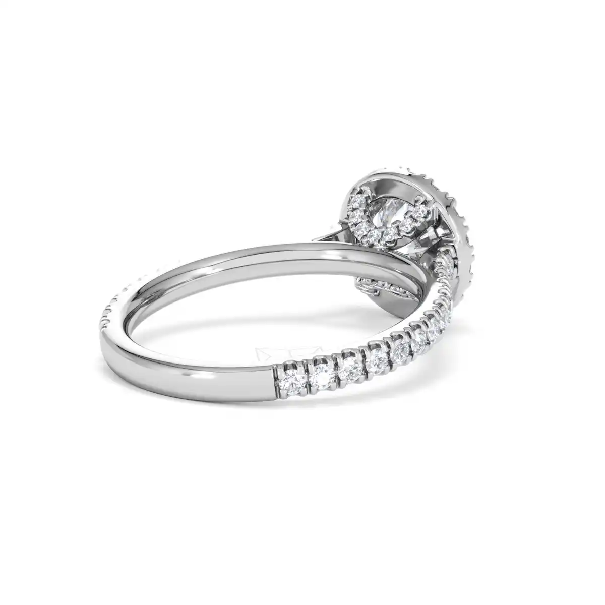 Reina Lab Diamond Halo Engagement Ring in Platinum 1.80ct F/VS1