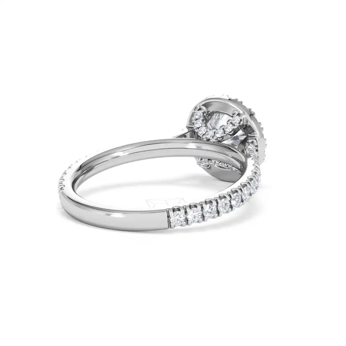 Reina Lab Diamond Halo Engagement Ring in Platinum 1.80ct F/VS1