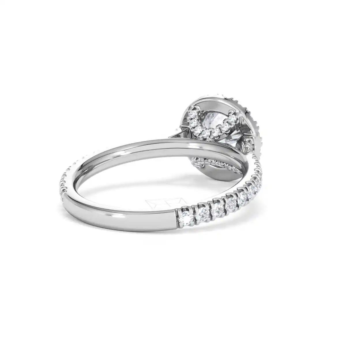 Reina Lab Diamond Halo Engagement Ring in Platinum 1.80ct F/VS1