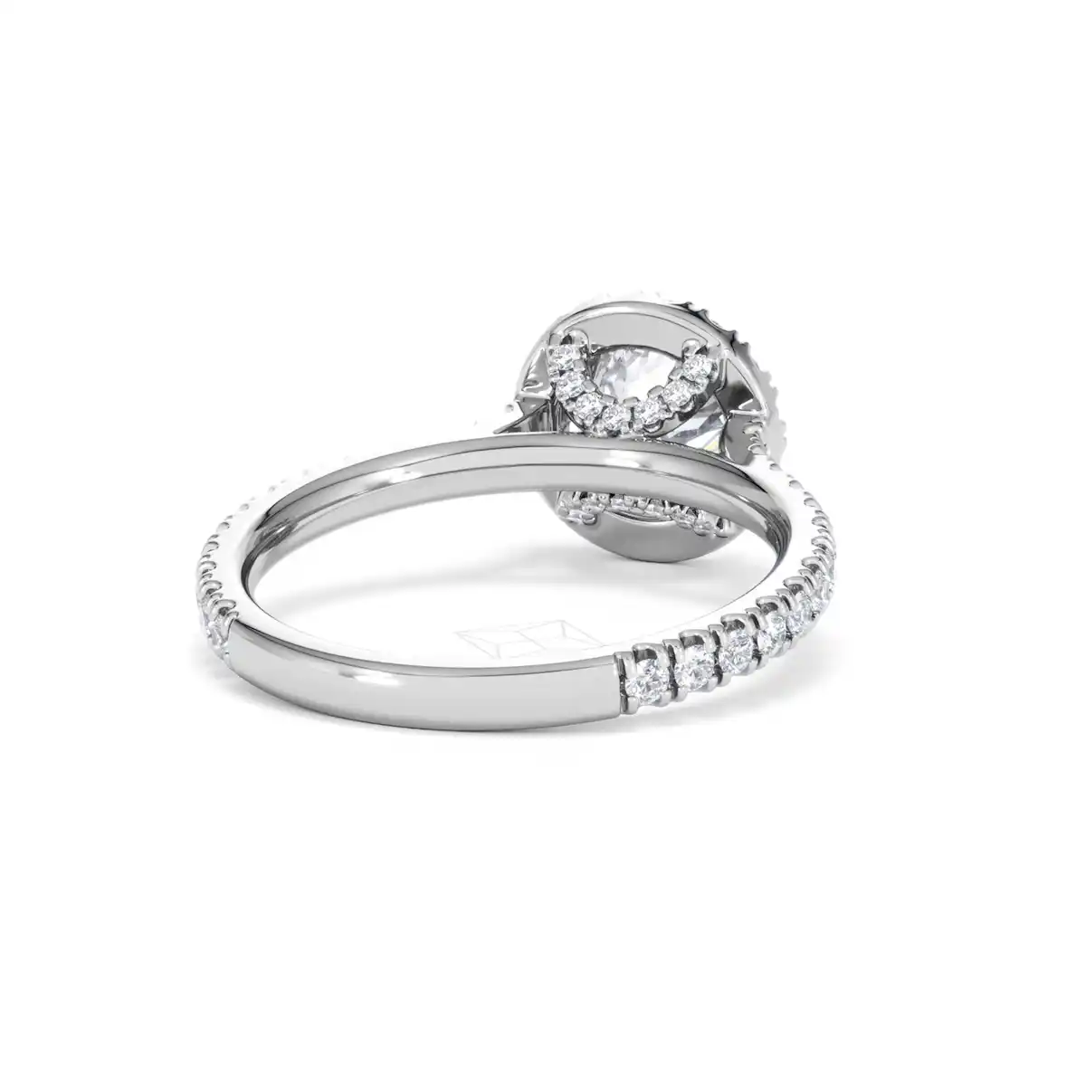 Reina Lab Diamond Halo Engagement Ring in Platinum 1.80ct F/VS1