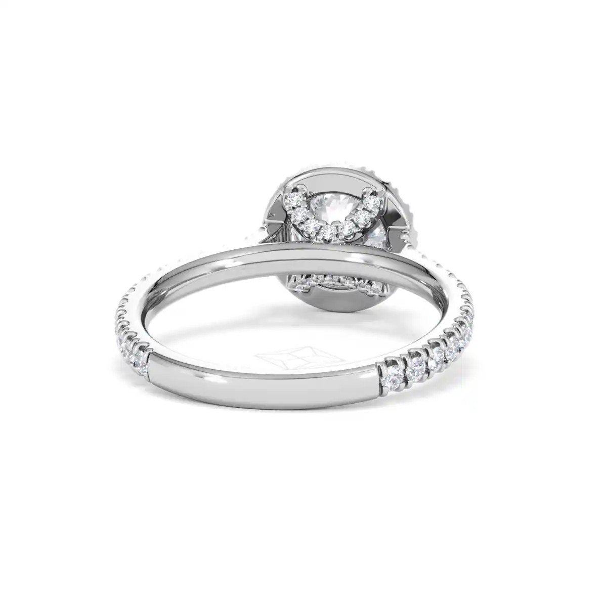 Reina Lab Diamond Halo Engagement Ring in Platinum 1.80ct F/VS1