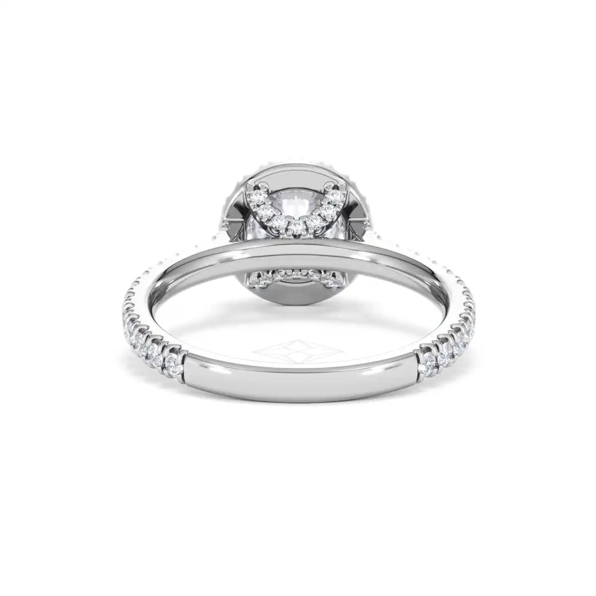 Reina Lab Diamond Halo Engagement Ring in Platinum 1.80ct F/VS1