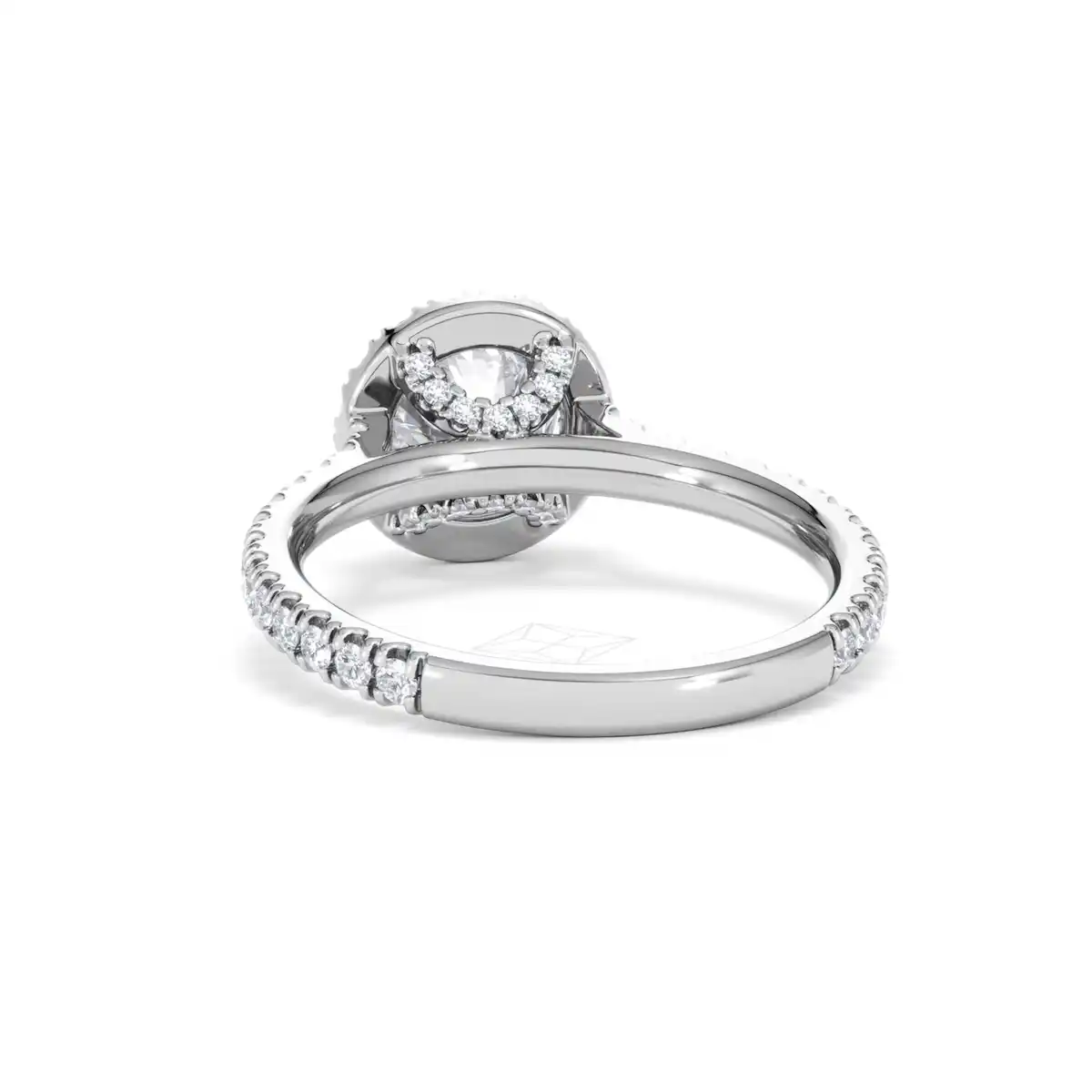 Reina Lab Diamond Halo Engagement Ring in Platinum 1.80ct F/VS1