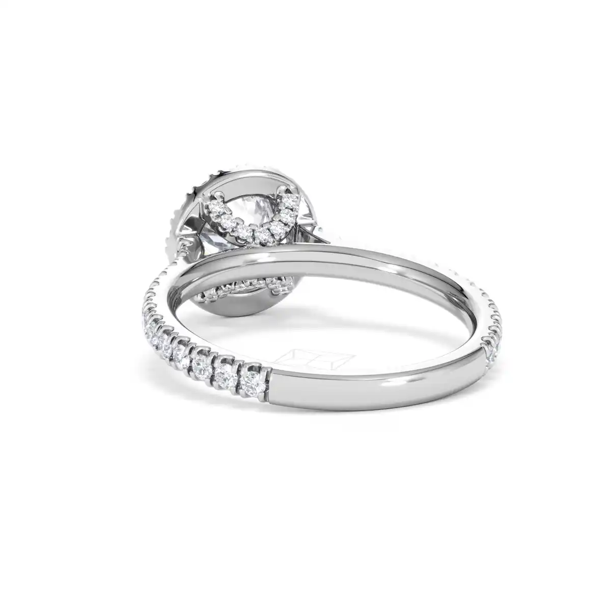 Reina Lab Diamond Halo Engagement Ring in Platinum 1.80ct F/VS1