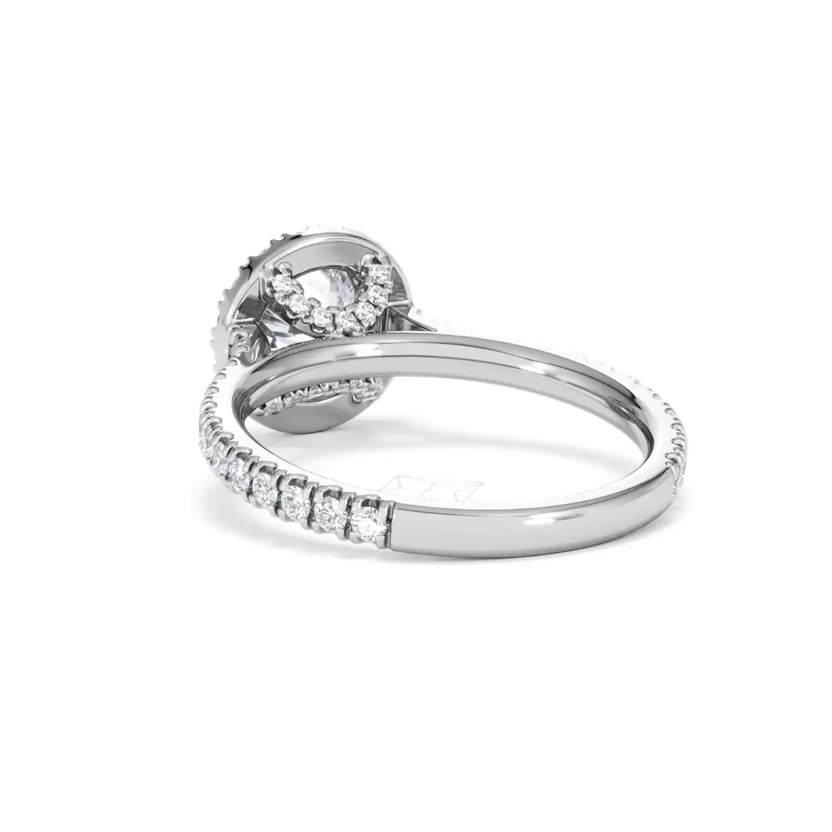Reina Lab Diamond Halo Engagement Ring in Platinum 1.80ct F/VS1