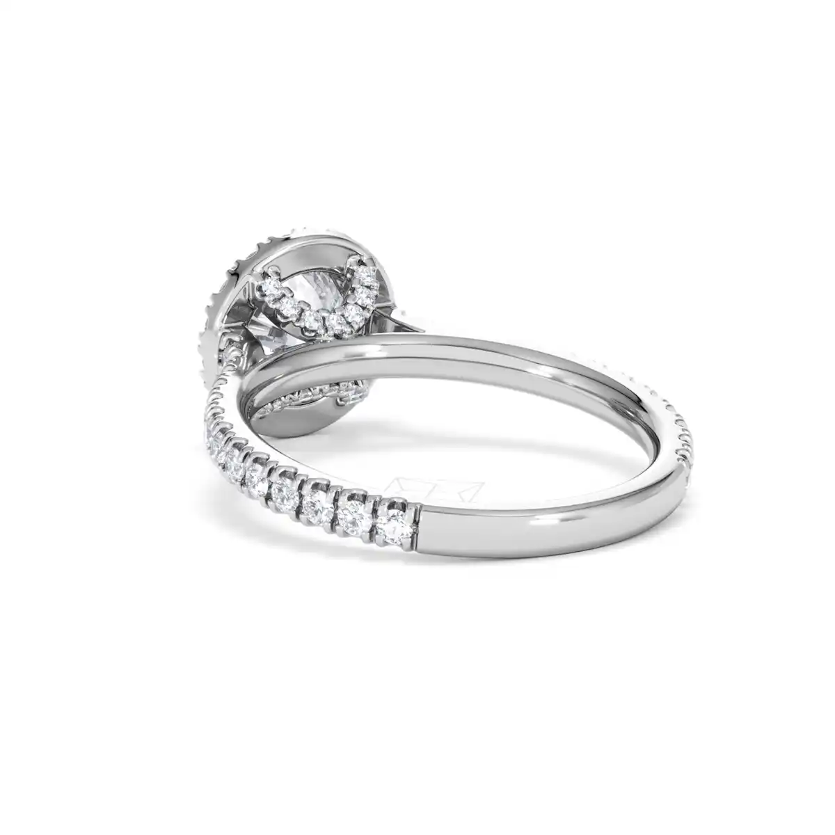 Reina Lab Diamond Halo Engagement Ring in Platinum 1.80ct F/VS1