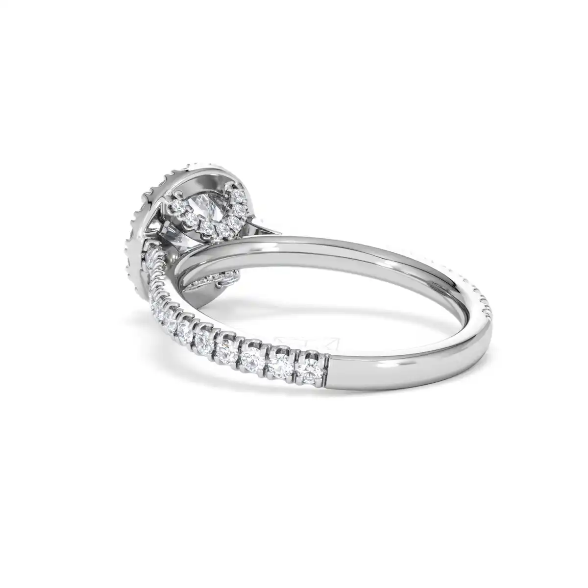 Reina Lab Diamond Halo Engagement Ring in Platinum 1.80ct F/VS1