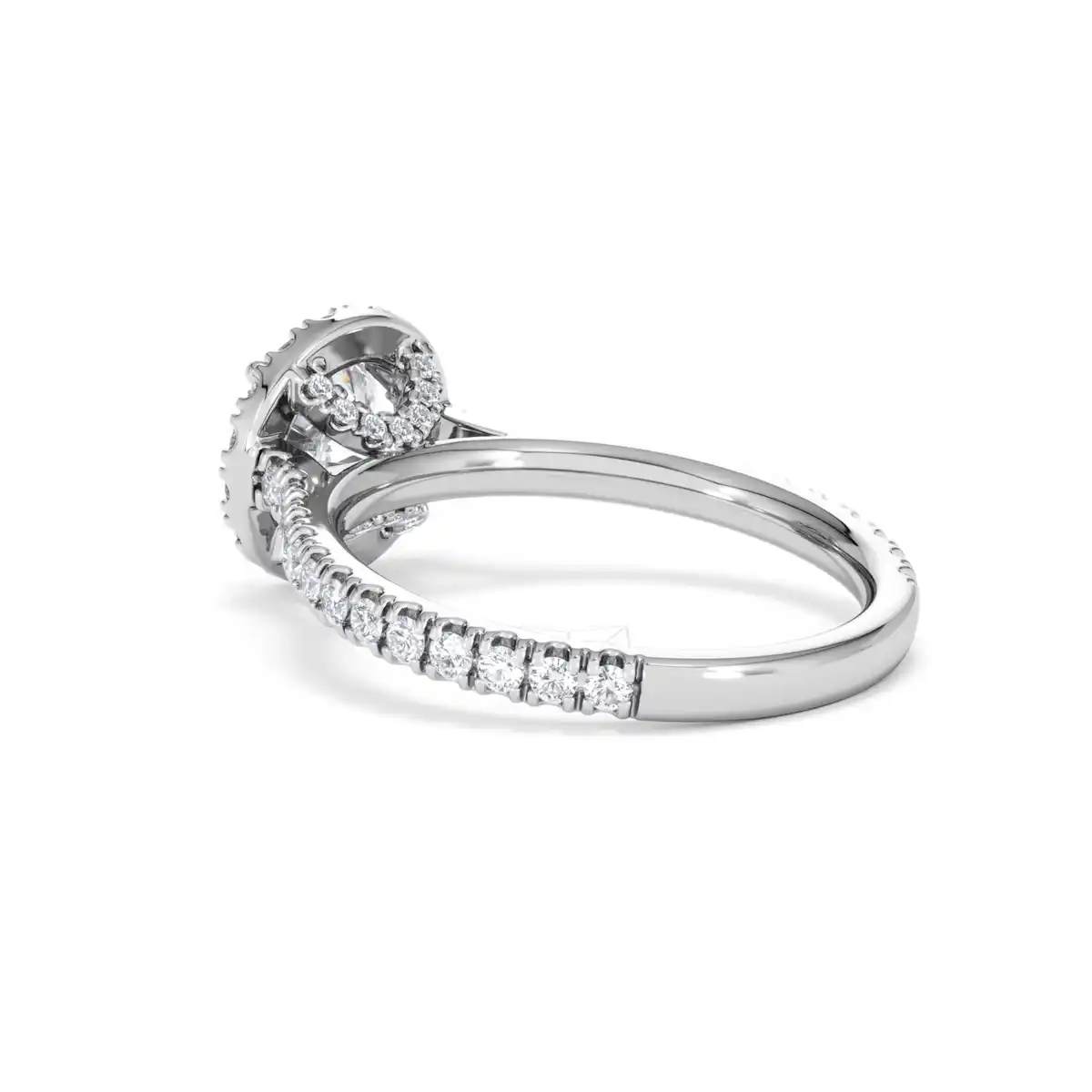 Reina Lab Diamond Halo Engagement Ring in Platinum 1.80ct F/VS1