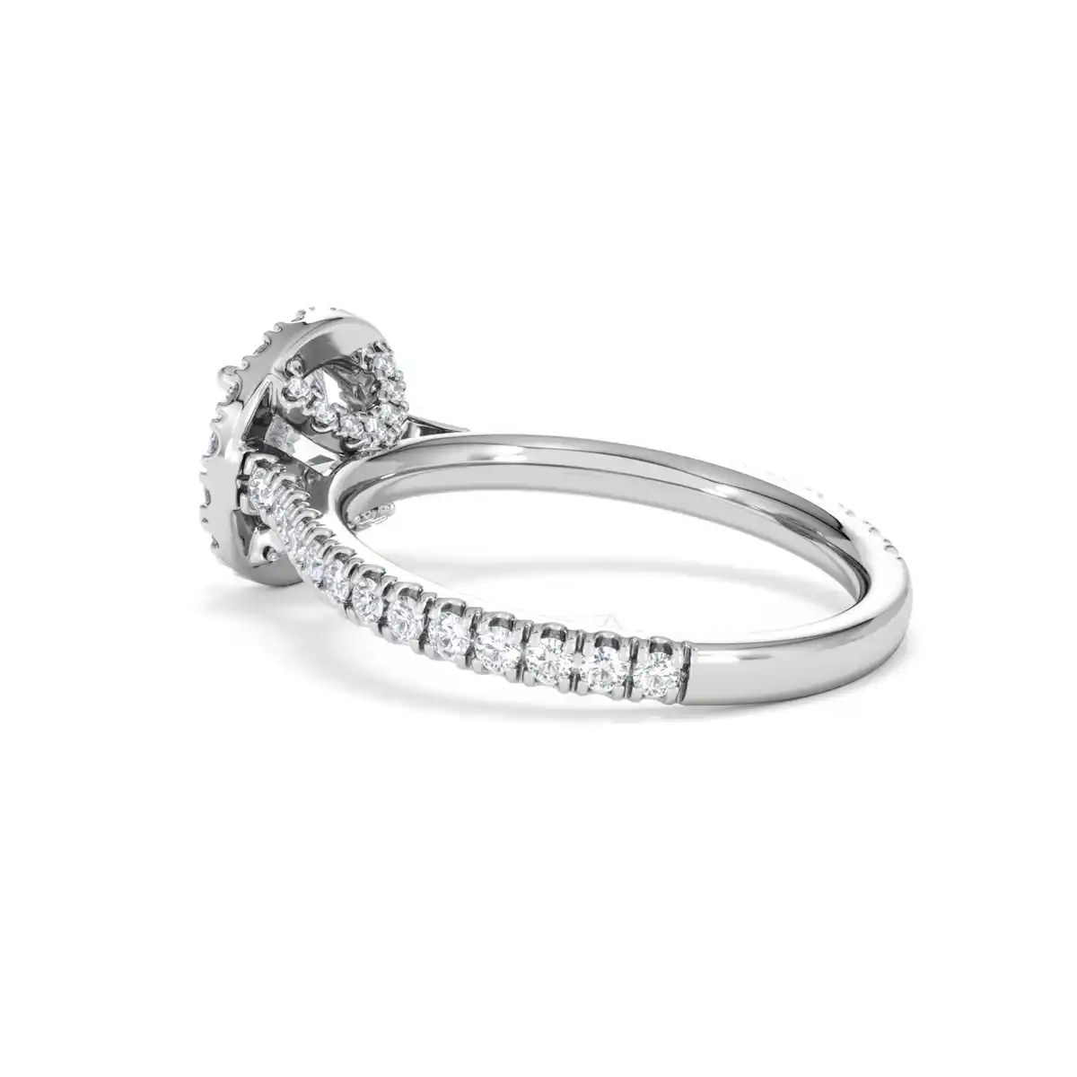 Reina Lab Diamond Halo Engagement Ring in Platinum 1.80ct F/VS1