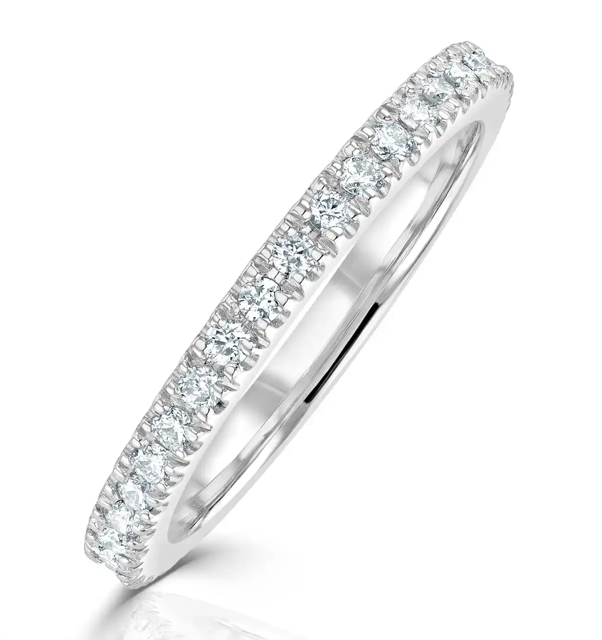 Reina Matching Wedding Band 0.35ct G/Si Diamond in 18K White Gold