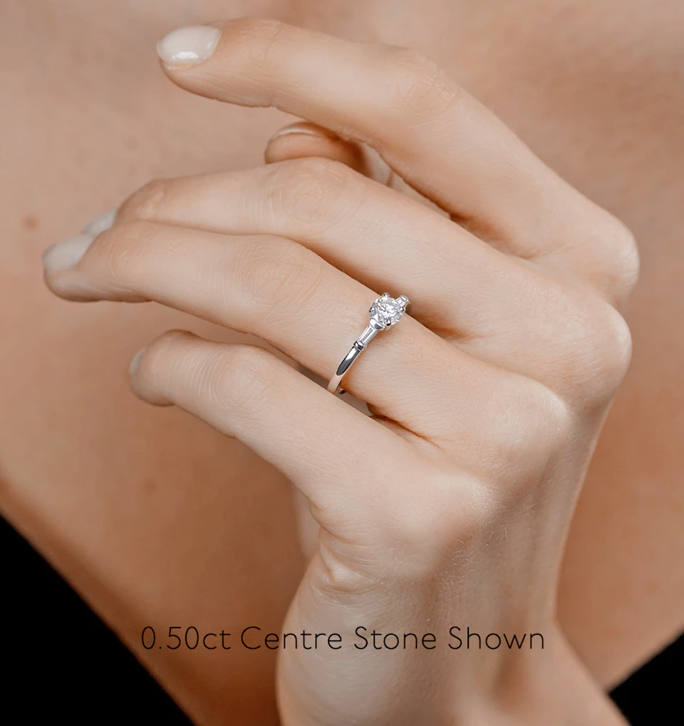 Isadora GIA Diamond Engagement Ring 18KY 0.90ct G/SI2