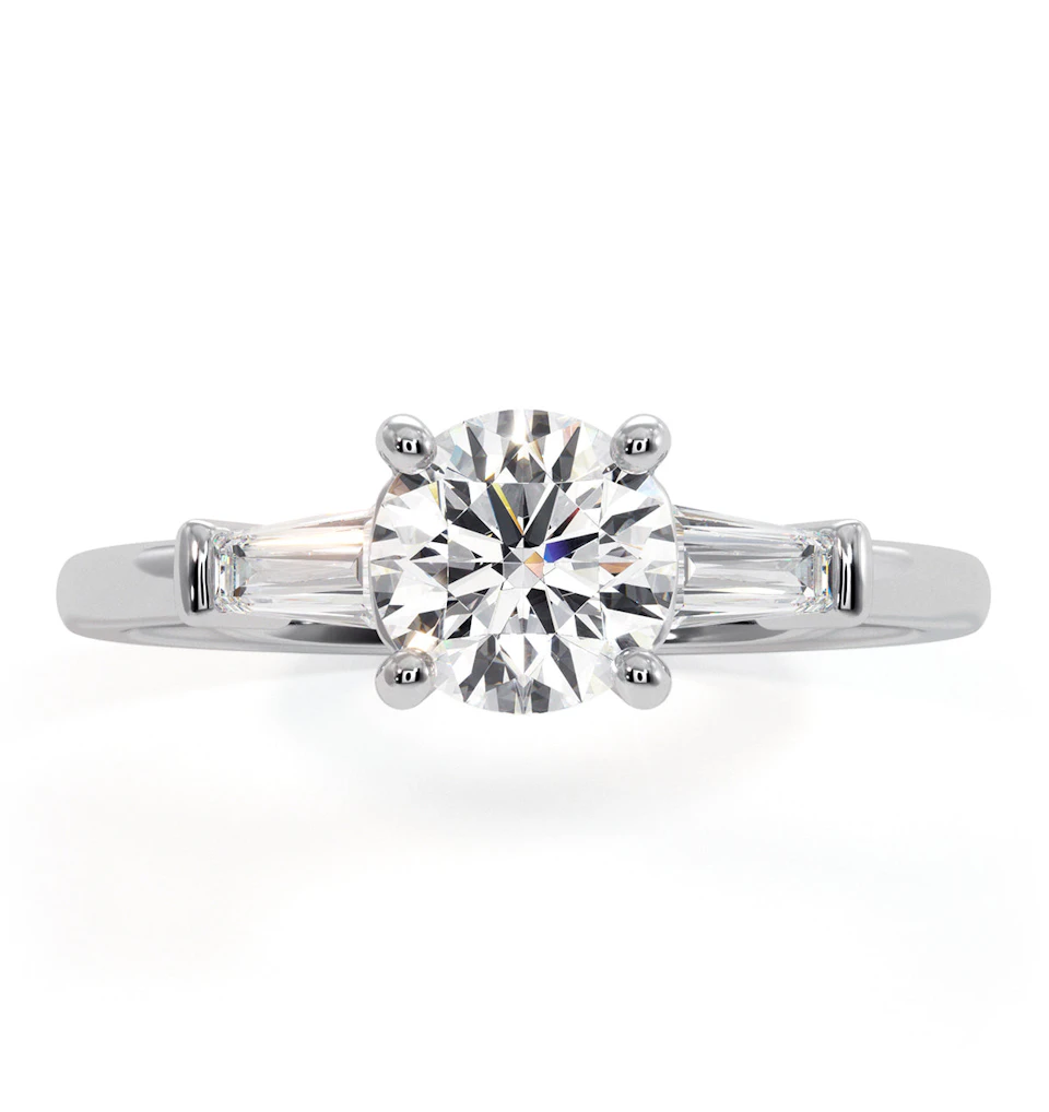 Isadora GIA Diamond Engagement Ring 18KW 0.90ct G/SI2