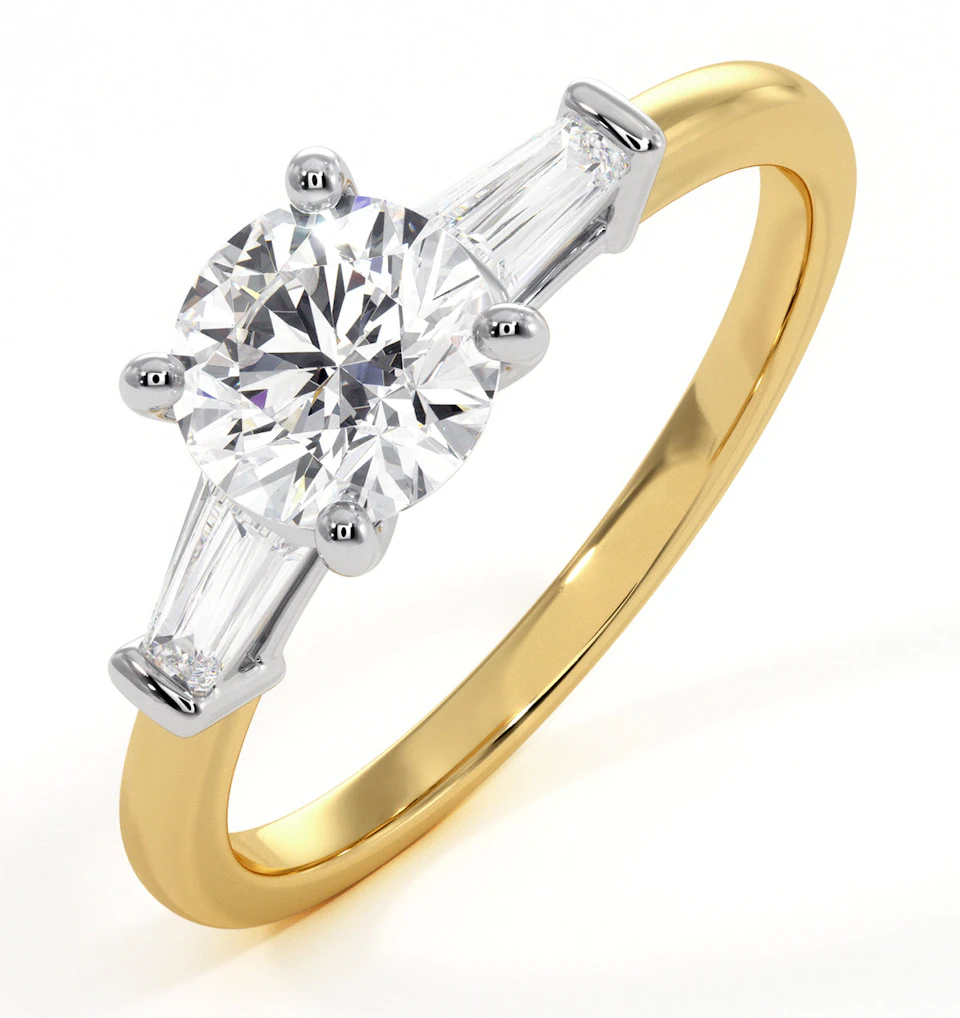 Isadora GIA Diamond Engagement Ring 18KY 0.90ct G/SI2