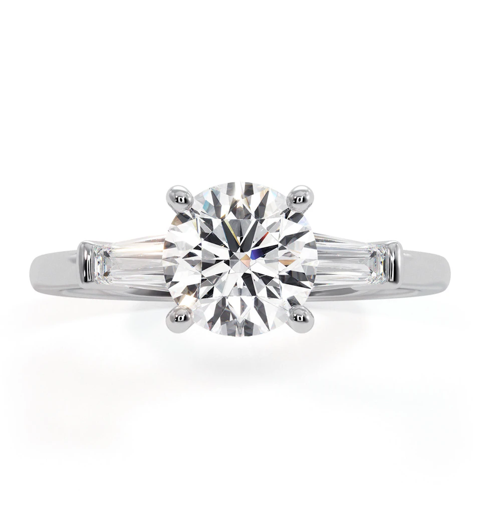 Isadora GIA Diamond Engagement Ring Platinum 1.25ct G/VS2
