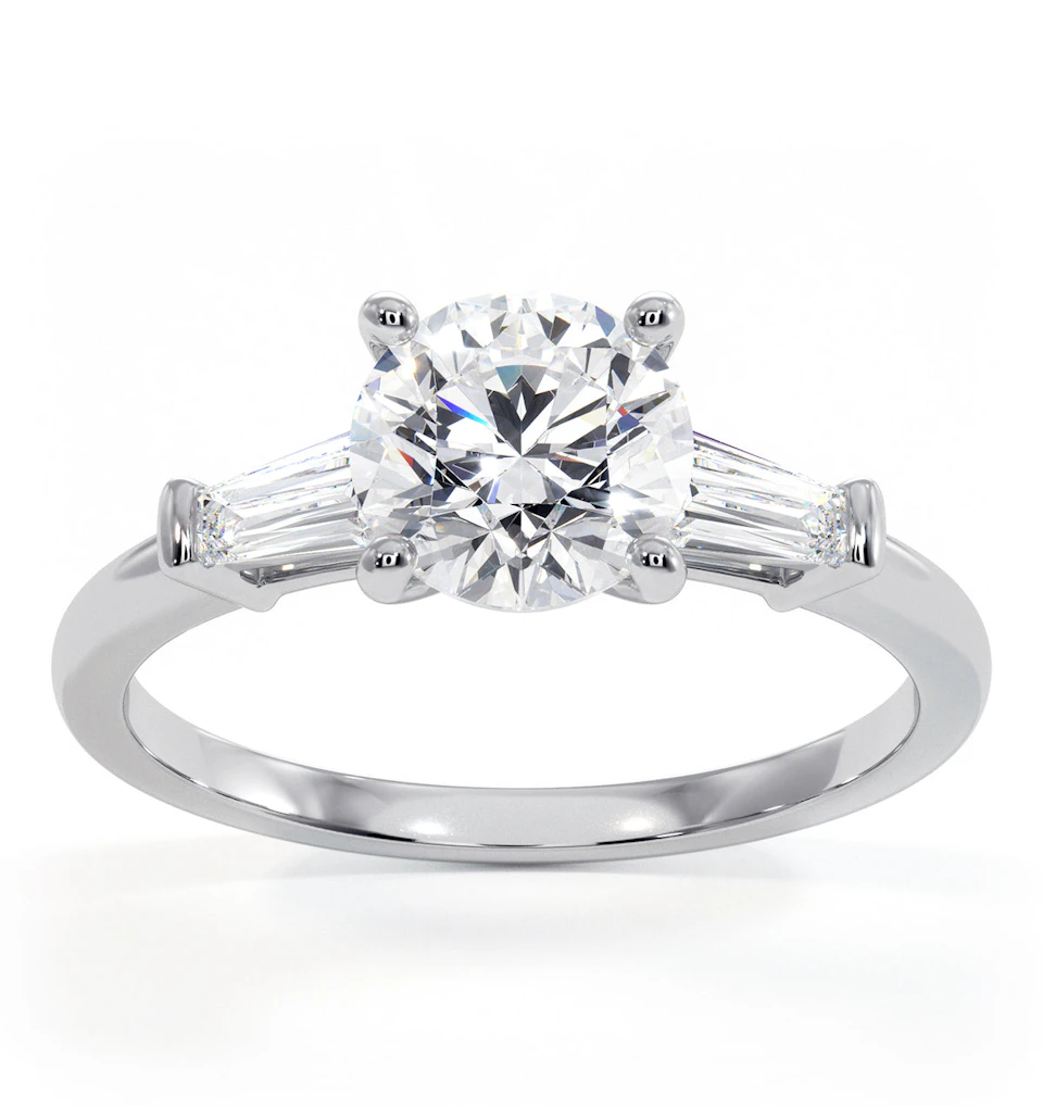 Isadora GIA Diamond Engagement Ring 18KW 1.25ct G/VS2