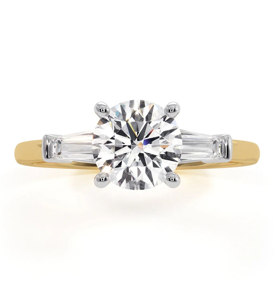 Isadora GIA Diamond Engagement Ring 18KY 1.25ct G/VS2