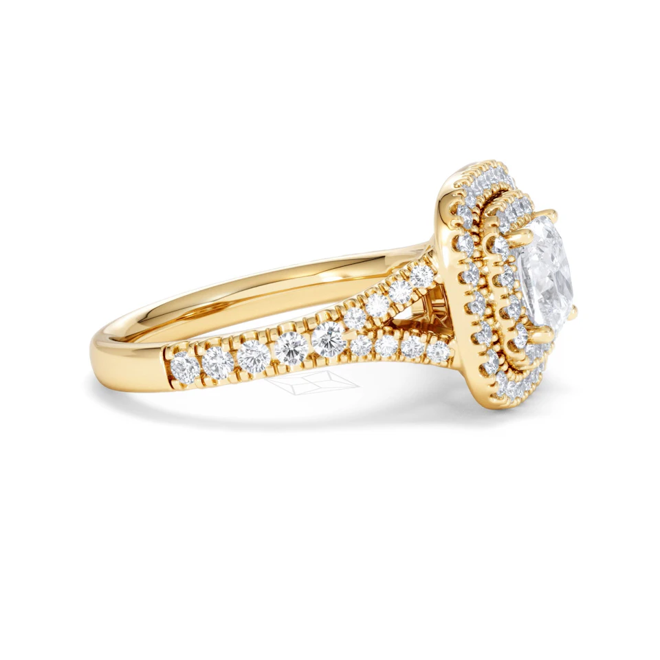 Anastasia Lab Diamond Halo Engagement Ring in 18K Gold 1.85ct F/VS1