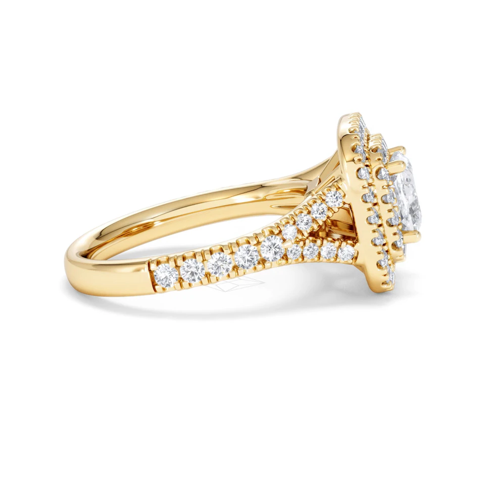 Anastasia Lab Diamond Halo Engagement Ring in 18K Gold 1.85ct F/VS1