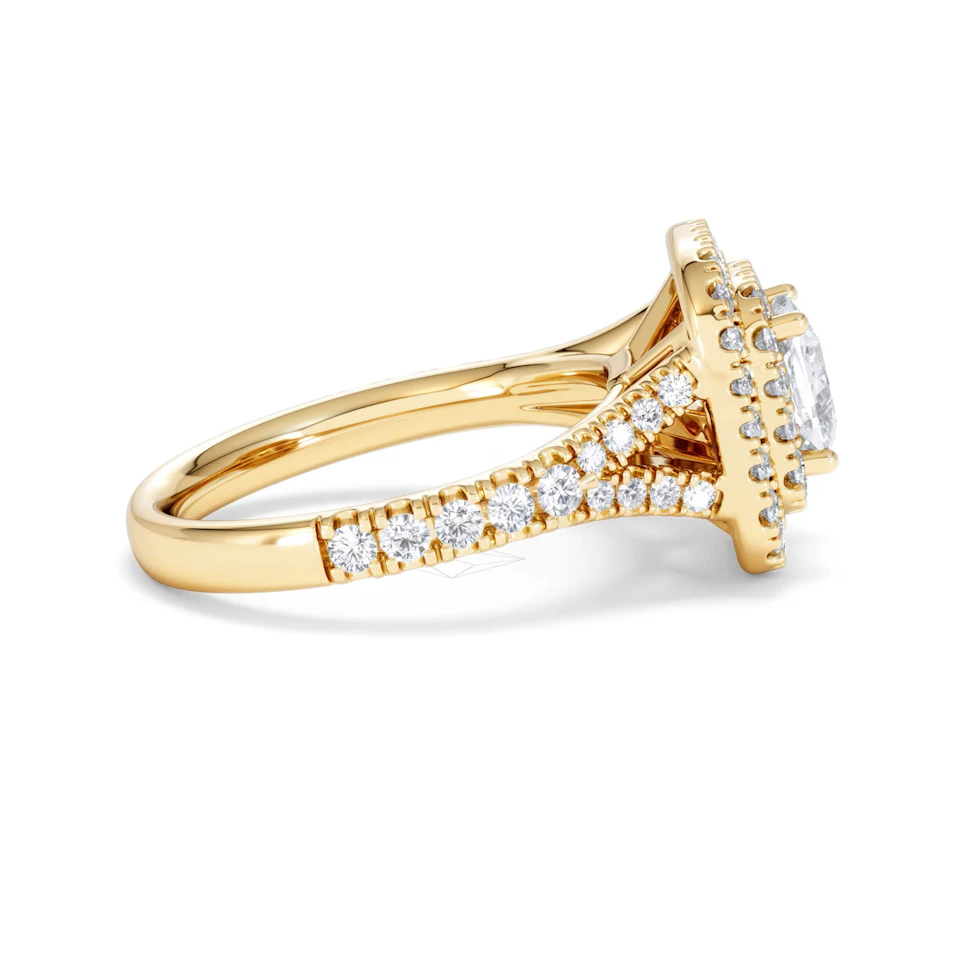 Anastasia Lab Diamond Halo Engagement Ring in 18K Gold 1.85ct F/VS1