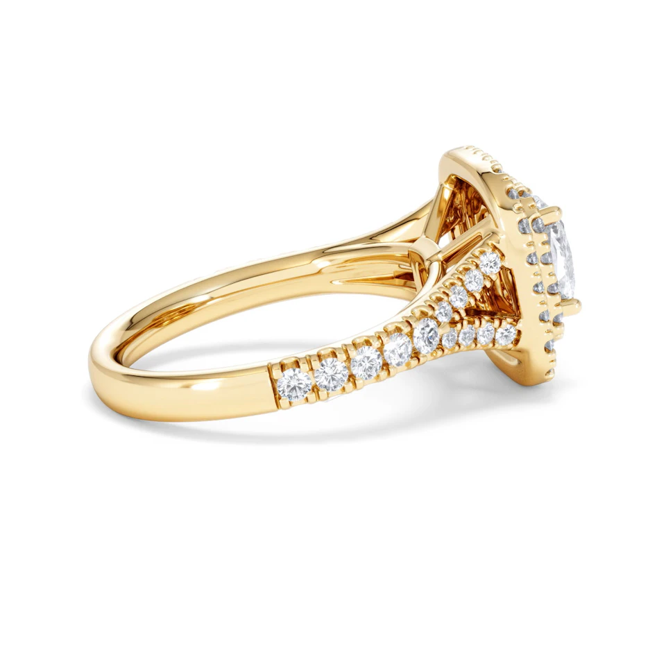 Anastasia Lab Diamond Halo Engagement Ring in 18K Gold 1.85ct F/VS1