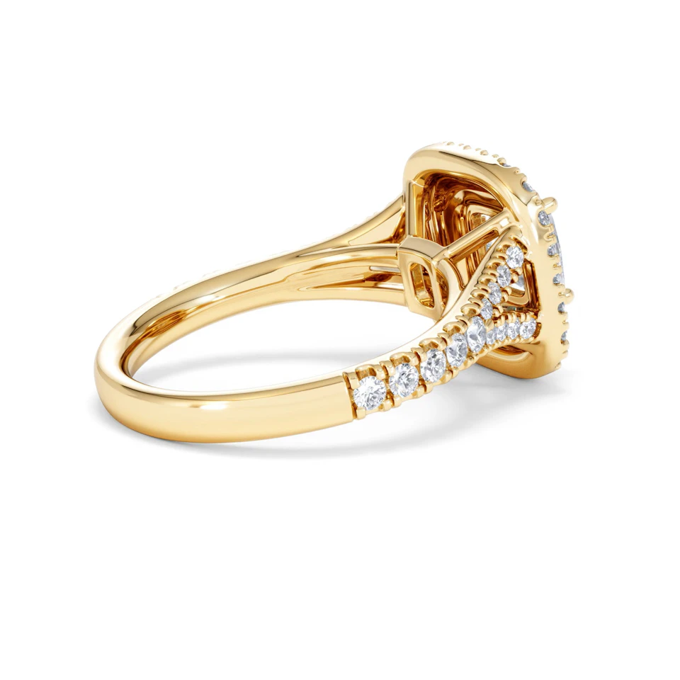 Anastasia Lab Diamond Halo Engagement Ring in 18K Gold 1.85ct F/VS1