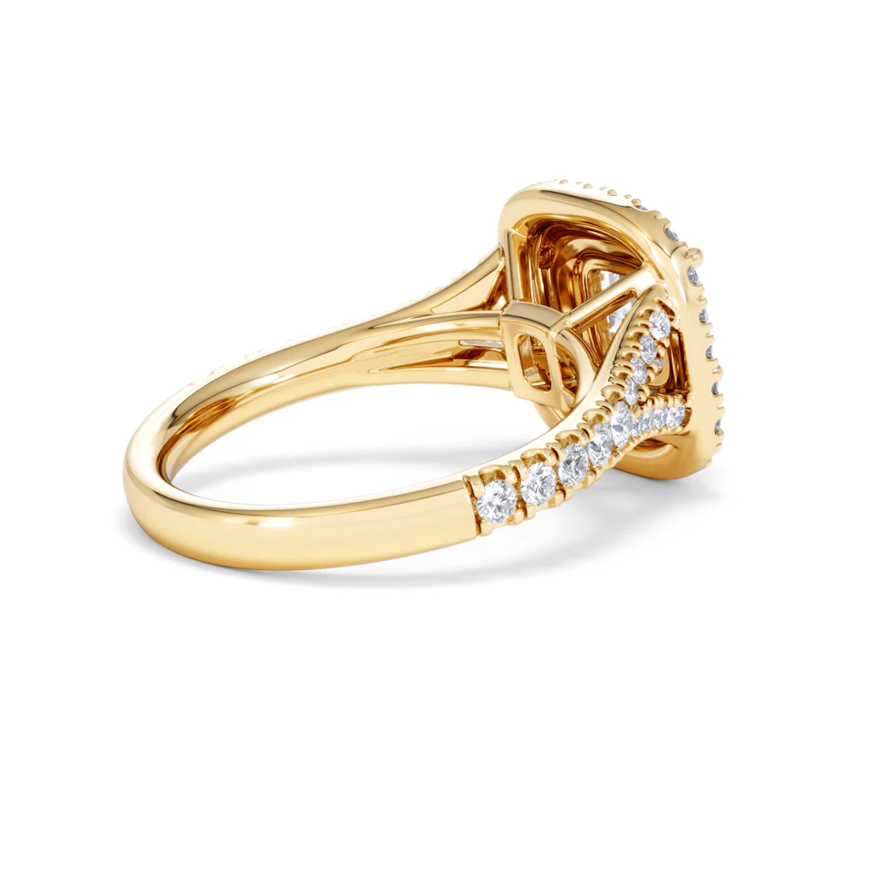 Anastasia Lab Diamond Halo Engagement Ring in 18K Gold 1.85ct F/VS1