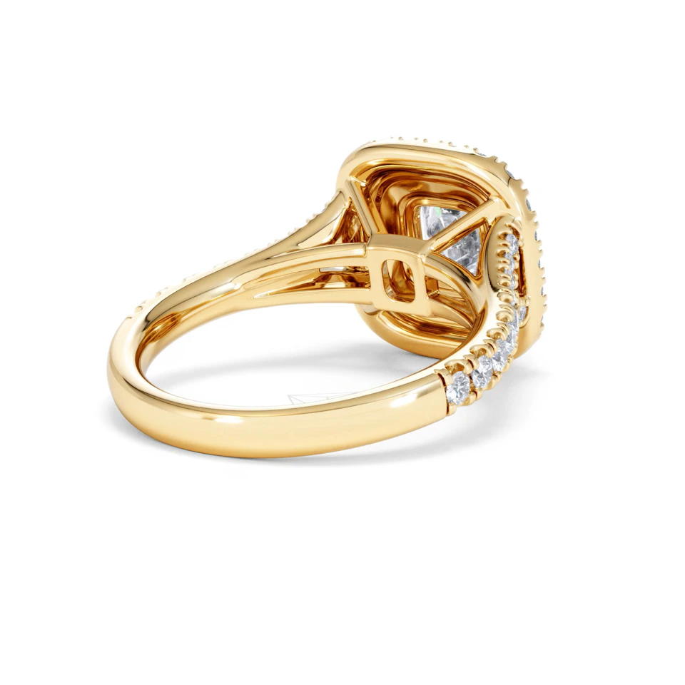 Anastasia Lab Diamond Halo Engagement Ring in 18K Gold 1.85ct F/VS1