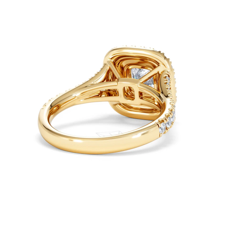 Anastasia Lab Diamond Halo Engagement Ring in 18K Gold 1.85ct F/VS1