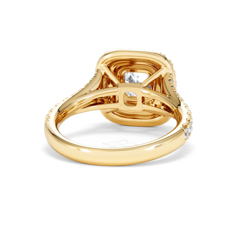 Anastasia Lab Diamond Halo Engagement Ring in 18K Gold 1.85ct F/VS1