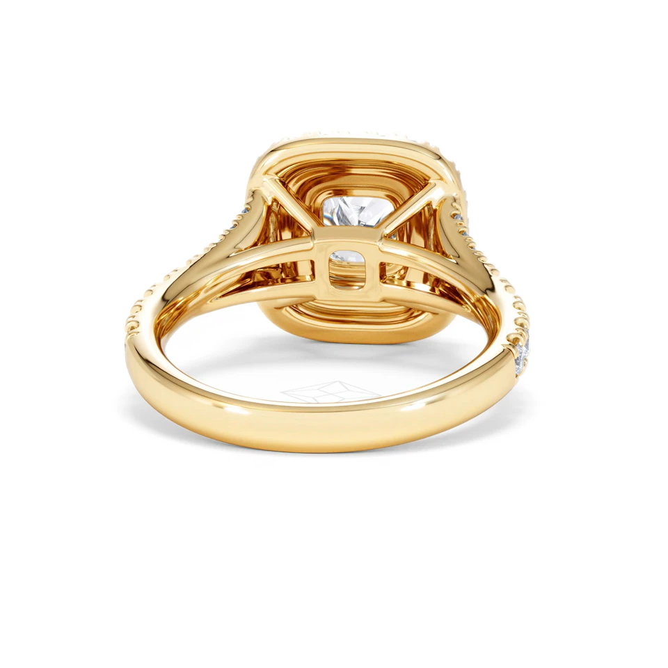 Anastasia Lab Diamond Halo Engagement Ring in 18K Gold 1.85ct F/VS1