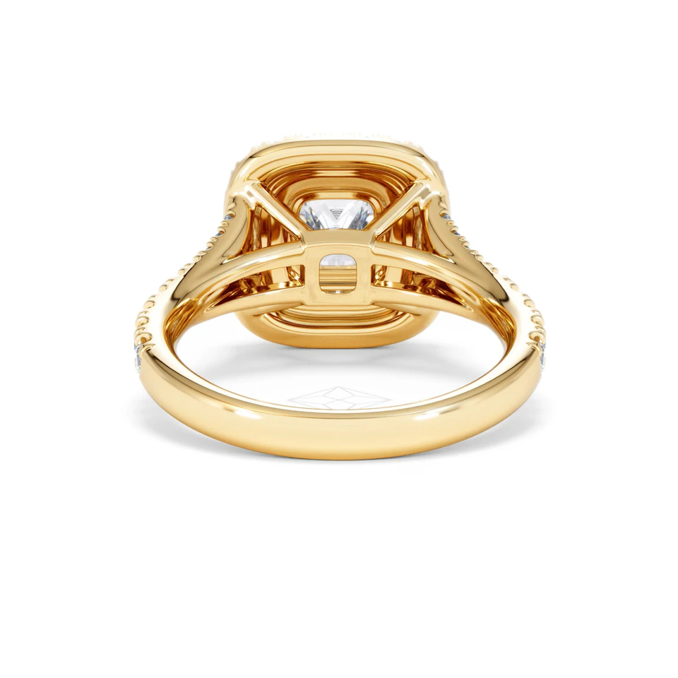 Anastasia Lab Diamond Halo Engagement Ring in 18K Gold 1.85ct F/VS1