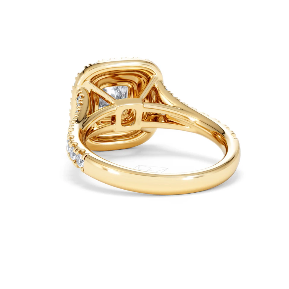 Anastasia Lab Diamond Halo Engagement Ring in 18K Gold 1.85ct F/VS1