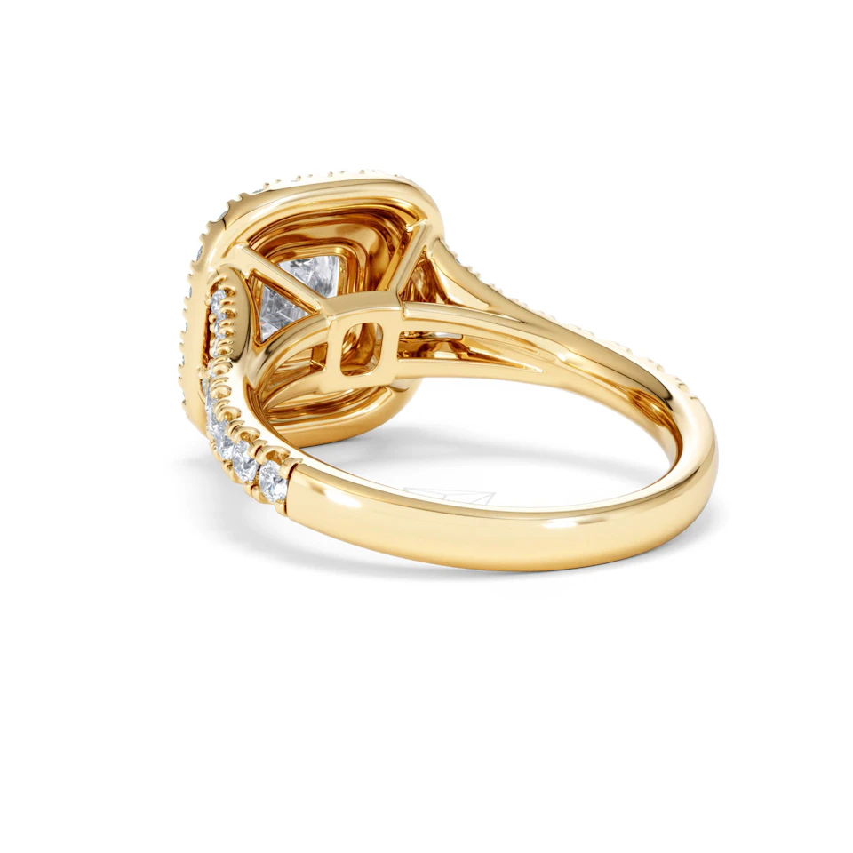 Anastasia Lab Diamond Halo Engagement Ring in 18K Gold 1.85ct F/VS1