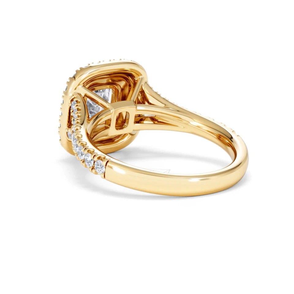 Anastasia Lab Diamond Halo Engagement Ring in 18K Gold 1.85ct F/VS1
