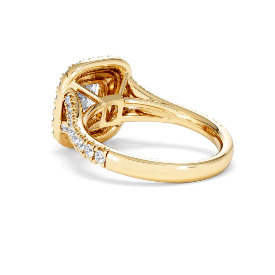 Anastasia Lab Diamond Halo Engagement Ring in 18K Gold 1.85ct F/VS1