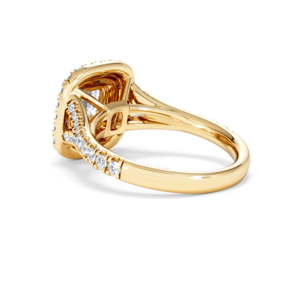 Anastasia Lab Diamond Halo Engagement Ring in 18K Gold 1.85ct F/VS1