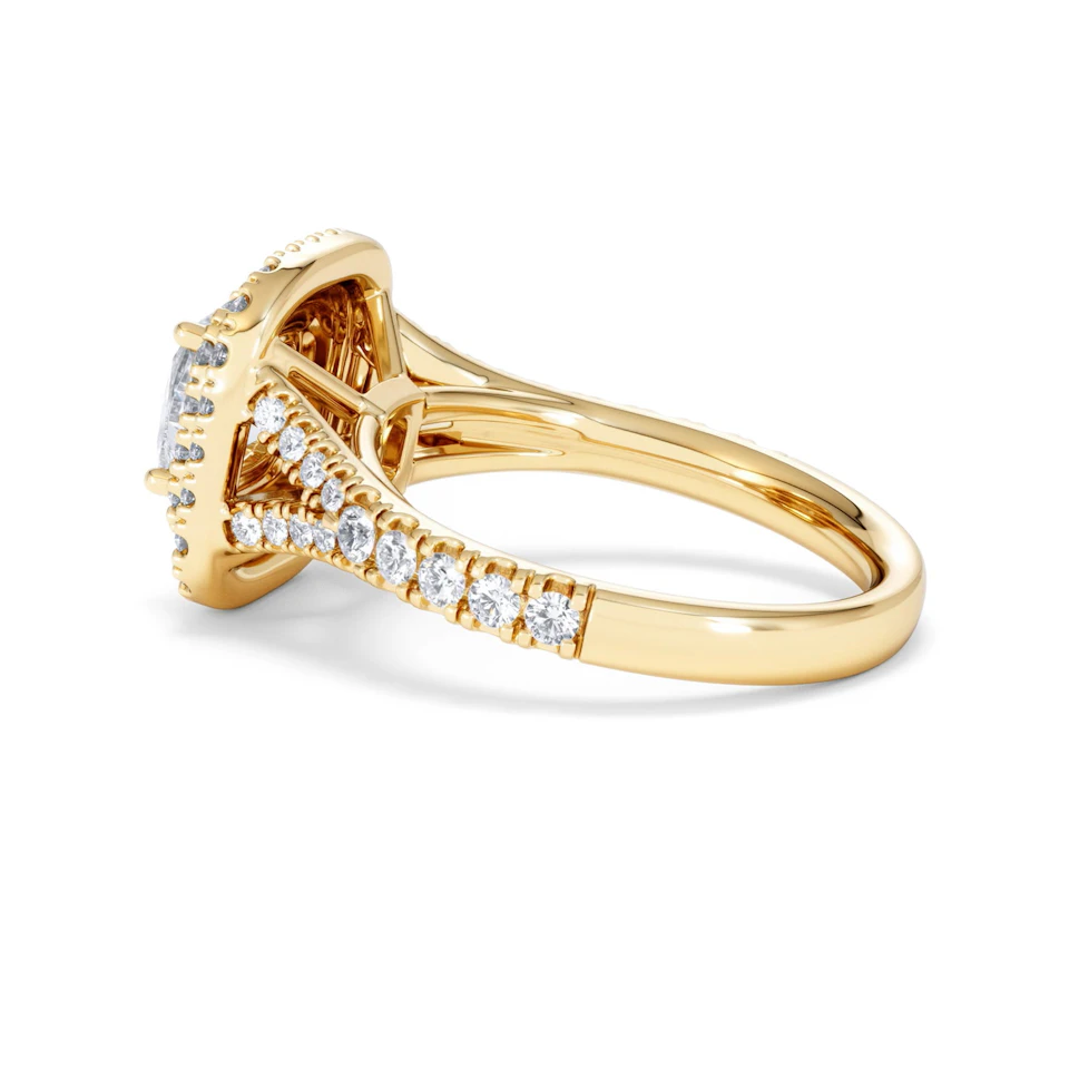 Anastasia Lab Diamond Halo Engagement Ring in 18K Gold 1.85ct F/VS1