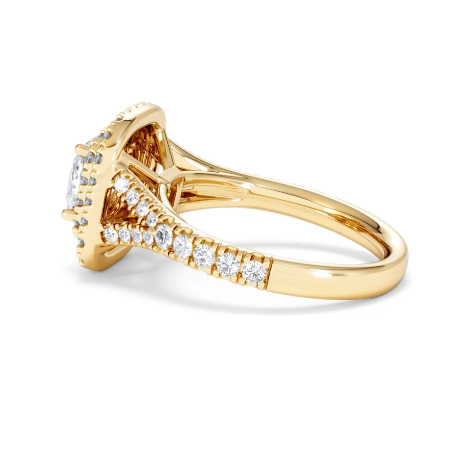 Anastasia Lab Diamond Halo Engagement Ring in 18K Gold 1.85ct F/VS1