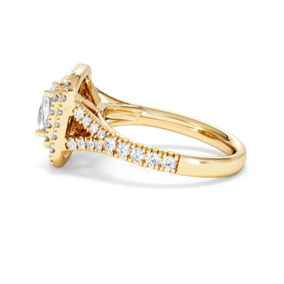 Anastasia Lab Diamond Halo Engagement Ring in 18K Gold 1.85ct F/VS1