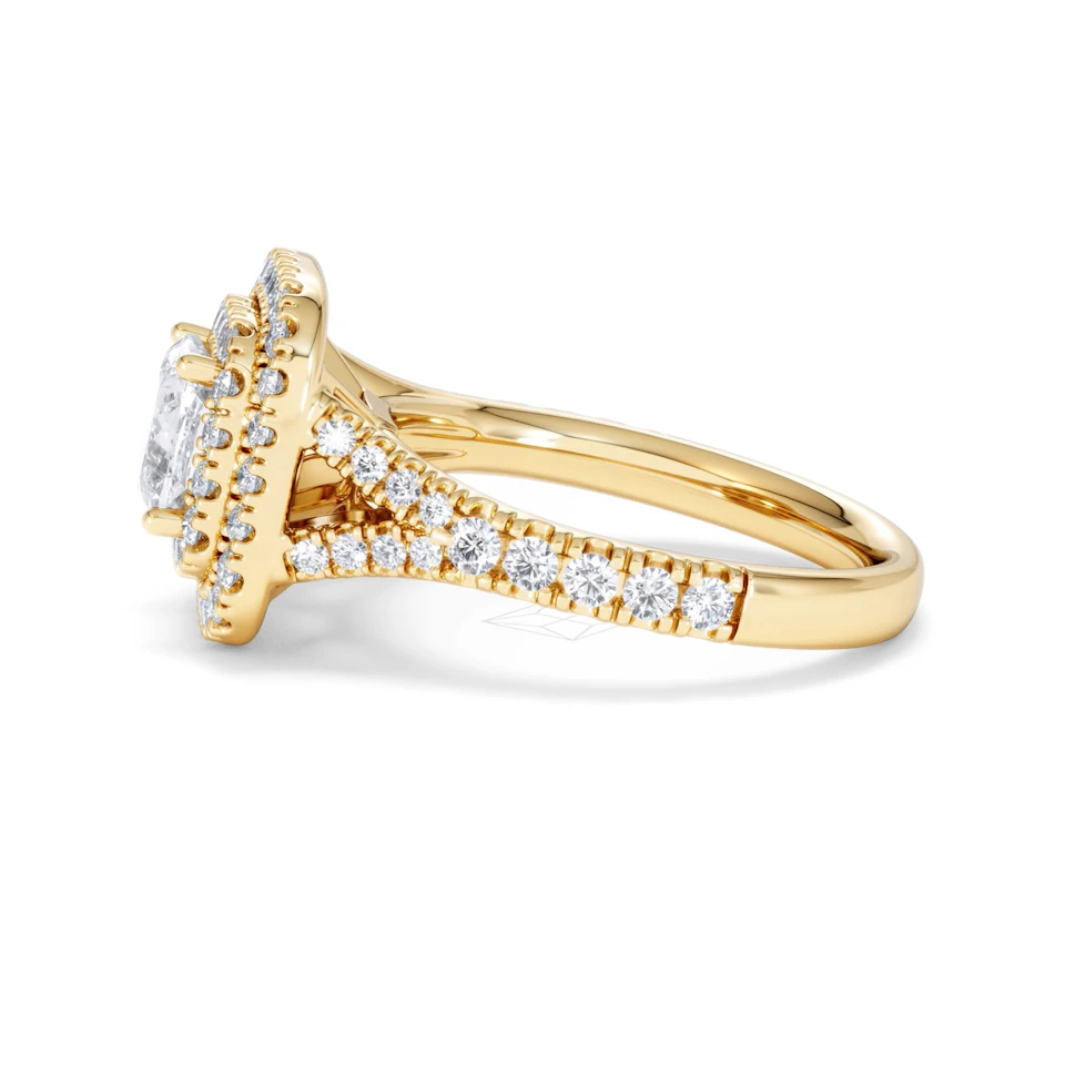 Anastasia Lab Diamond Halo Engagement Ring in 18K Gold 1.85ct F/VS1